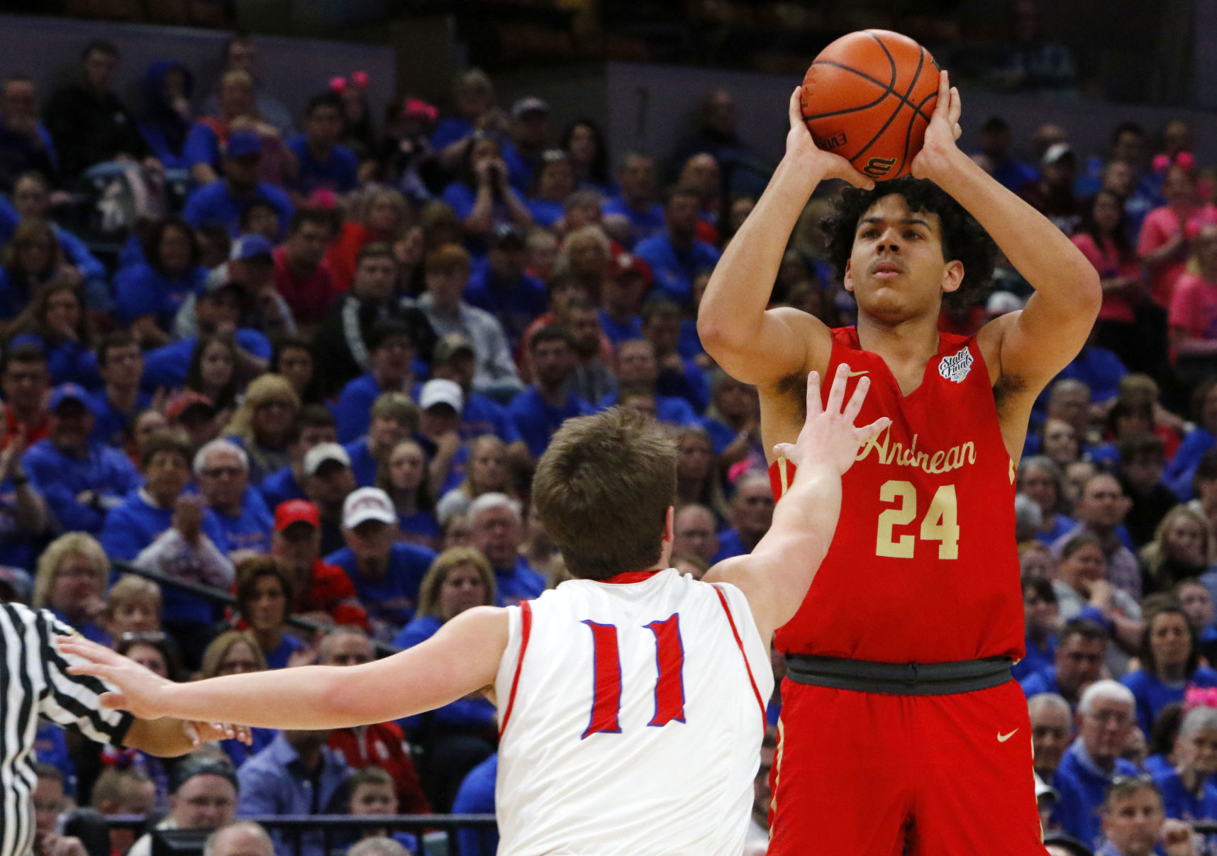 Boys basketball Class 2A state final - Andrean vs. Linton-Stockton